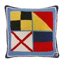 Using a group of different colored. Nautical Signal Flags Decor