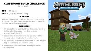 Ready, set, build with minecraft: Activity Of The Week Green Building Minecraft Education Edition Education Green Building Minecraft Activities