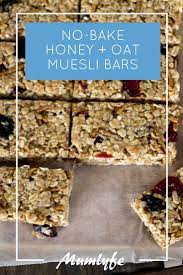 No Bake Honey And Oat Muesli Bars Quick And Easy Muesli Bar Recipe Muesli Bars Bars Recipes Healthy