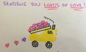 Foot Print Dump Truck Valentine Art Valentines Art Footprint Art Celebration Quotes
