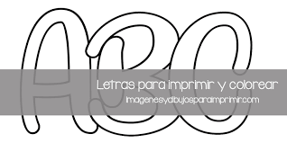 Letras Para Imprimir Y Colorear Imagenes Y Dibujos Para Imprimir Alfabeto en mayúsculas, minúsculas y/o cursiva en tamaño a4 para imprimir. letras para imprimir y colorear
