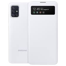 Released 2019, december 16 172g, 7.9mm thickness android 10, up to android 11, one ui 3.1 64gb/128gb/256gb storage. Samsung Galaxy A51 S View Wallet Cover Ef Ea515pwegeu White
