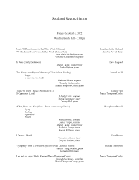 Soul and Reconciliation