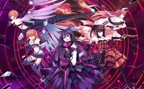 Mountain and clouds digital wallpaper, two anime character standing on wood branch facing mountain and red moon illustration. 57 4k Ultra Hd Date A Live Wallpapers Background Images Wallpaper Abyss