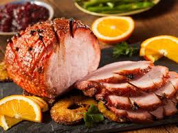 Jamon Al Horno Glaseado Con Salsa De Pina Y Mostaza