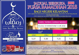 Panduan buat seluruh umat islam di malaysia. Kaseh Hq Waktu Berbuka Puasa Di Negeri Kelantan 20 Facebook