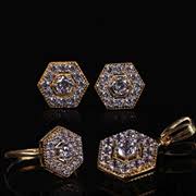 Ary Jewellers 22 Kt Zircon Studded Tops Jewels Zircon Studded