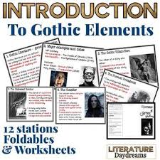 A Great Introduction To Gothic Fiction And Gothic Elements Help Your Students Develop Their Under Gothic Elements Elements Of Gothic Literature Gothic Fiction