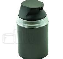 50ml Black Airless Pump Stubby Bottle, Cap and Pump Setup(486/case)