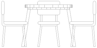 They make excellent conversation starters or reading materials for visitors and waiting guests. Coffee Table With Chairs Dwg File Cadbull