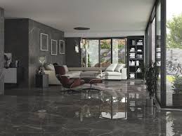 Black And Gold Marble Floor Design Dark Tranquility Is Here Black Jack 75x75cm From Ape Is A Marble Large Format Tile In Black This Tile Gives A Di Living Room Tiles Tile Bedroom Floor Design