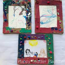 Here is a simple step by step guide to make your own diy photo frame from a cardboard. Diy Cardboard Picture Frame Mother S Day Craft Happy Toddler Playtime