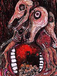 Pin By Karine On T A Ple T K I D Lya E Ban ӳ T I H Creepy Art Horror Art Art