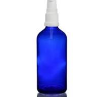 100ml Blue Glass Dropper Bottle & Lotion Pump