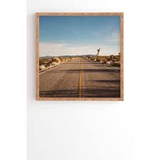 203cm x 90cm fine art print. Bethany Young Photography Joshua Tree Road Framed Wall Art Blue Deny Designs Target