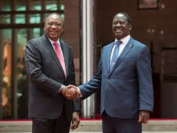 Uhuru kenyatta is the fourth and current president of kenya. Raila S Handshake With Uhuru Betrays The Cause Of Many Nasa Supporters Political Animal Magazine