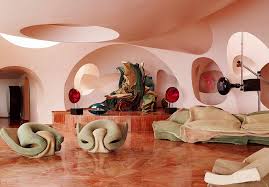 Until his last moments, pierre cardin was present in his workshop. Maison De Legende Le Palais Bulles Diaporama Photo Mad78r 31 Jpg 1900 1322 Retro Interior Design Interior Architecture Design Bubble House