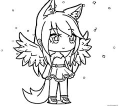 Gacha life coloring pages unique collection print for free coloring page gacha life com imag. Ange Gacha Life Coloring Pages Printable