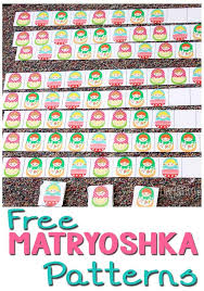 One of the best ways to cut household costs is by sewing your own clothes, bags, and toys. Free Matryoshka Pattern Printable For Kids Life Over C S