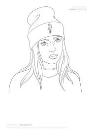 How To Draw Billie Eilish Draw It Cute Coloringpages Billieeilishedits Billieeilish Billieeilishcover Billiee Draw On Photos Billie Eilish Cute Drawings