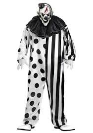 Black And White Clown Halloween Costume Pin On Halloween Trick Or Treats