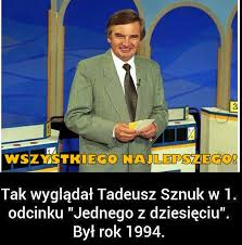 Jun 10, 2021 · tadeusz sznuk w programie jeden z dziesięciu źródło: Nostalgia On Twitter 7 5 Urodziny Obchodzi Dzisiaj Tadeusz Sznuk Znany Polski Dziennikarz Radiowy I Telewizyjny Wszystkiego Najlepszego Duzo Zdrowia Https T Co Xfzaqs2skc