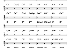 create a chord chart for the song of your choice by jaymeebe