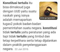 Terjadi perbedaan penafsiran antara pembentuk uu (dpr. Apa Perbedaan Konstitusi Tertulis Dan Konstutisi Tidak Tertulis Brainly Co Id