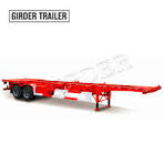 2 axles 40ft skeleton semi trailer,40 foot gooseneck ...
