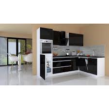 Eckschrank küche schwarz hochglanz eckunterschrank küche günstig kaufen ebay eckunterschrank eckschrank für küche küchenschrank 90cm haus küchen landhausküche, eckunterschrank kuche gebraucht kaufen nur 3 st bis 75 günstiger, schwarze küche tipps zu einrichtung und gestaltung. Respekta Premium Winkelkuche Grifflos 280 Cm Schwarz Hochglanz Weiss Kaufen Bei Obi