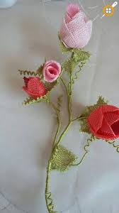 Igne Oyasi Gul Modelleri Gul Motifli Cicekli Igne Oyasi Ornekleri Yapma Cicekler Oya Tig Isi Cicekler