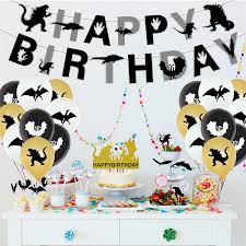 Include wall decals, banners, themed table décor, even a piñata, and you'll have a real party! Buy Birthday Party Supplies King Of The Monsters Themed Birthday Party Supplies Birthday Party Balloons Birthday Party Banner Cake Topper Background For Kids Baby Shower Birthday Party Decoration Online In Turkey B093szgd1f