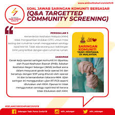 Jabatan kesihatan negeri selangor, shah alam, malaysia. Soal Jawab Bahagian 3 Saringan Komuniti Bersasar Oleh Stfc Media