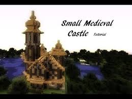 I wonder if it is meant for hobbits or dwarfs. Minecraft Small Medieval Castle Tutorial Youtube