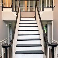 Pole barn homes home remodeling home improvement stairs house cape cod furniture basement ceiling. Black Gel Stain Stair Makeover General Finishes Design Center