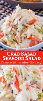 It's perfect when friends come over for dinner, for sunday lunch with your loved ones and even for a. Crab Salad Seafood Salad Dinner Then Dessert