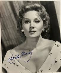 RHONDA FLEMING—SIGNED PHOTO—HITCHCOCK—CROSBY-+HOPE—NOIR STAR