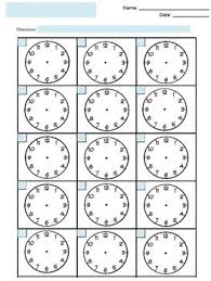 Free Blank Clock Faces Worksheet Clock Worksheets Blank Clock Blank Clock Faces