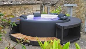 Softub 300 With Surround Hot Tub Backyard Hot Tub Surround House With Porch