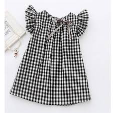 Black And White Gingham Dress Toddler Black And White Gingham Dress Baby Girl Summer Dresses Girls Dresses Summer Girl Outfits