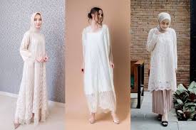 Pin oleh indah srie di kebaya kebaya brokat baju muslim dan. 7 Ootd Dress Brokat Warna Putih Yang Simpel Dan Santun Untuk Lebaran Termasuk Hijaber Womantalk