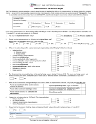 The government makes the final decision about minimum wage. Questionnaire On The Minimum Wages