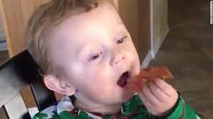 Cnn On Twitter Baby Eats Bacon For The First Time Goes Wild Https T Co Ajul2vdbpi Https T Co Mtvw0q1vrm Twitter