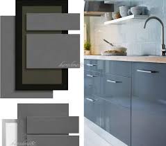 Semihandmade has been making doors for ikea cabinets since 2011. Ikea Abstrakt Gray Kitchen Cabinet Door Front High Gloss Grey Drawer Fronts New Kuchen Design Ikea Kuche Ikea