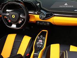 The 458 replaced the f430, and was first officially unveiled at the 2009 frankfurt motor show. Autotecknic Carbon Fiber Interior Package Ferrari 458 Italia 458 Sp Darkside Motoring