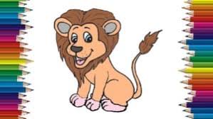 Drawing lessons, wild and domestic animals. How To Draw A Lion Cute And Easy Step By Step Easy Animals To Draw For Kids