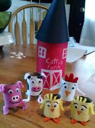 Diy Toilet Paper Farm Animals Debt Free Spending Farm Animal Crafts Animal Crafts For Kids Paper Roll Crafts