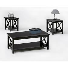 A coffee table is the perfect place to set down drinks, tv remotes, magazines, and even the famous coffee table book. Progressive Furniture Seascape I 3 Piece Textured Black Rectangle Wood Coffee Table Set With Lift Top P309 95 The Home Depot