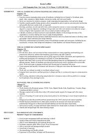 Visual Communications Resume Samples Velvet Jobs