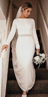 33 Cute Modest Wedding Dresses To Inspire Elegant Long Sleeve Wedding Dresses Modest Wedding Dresses Wedding Dress Long Sleeve